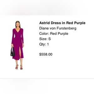 Astrid dress in red purple